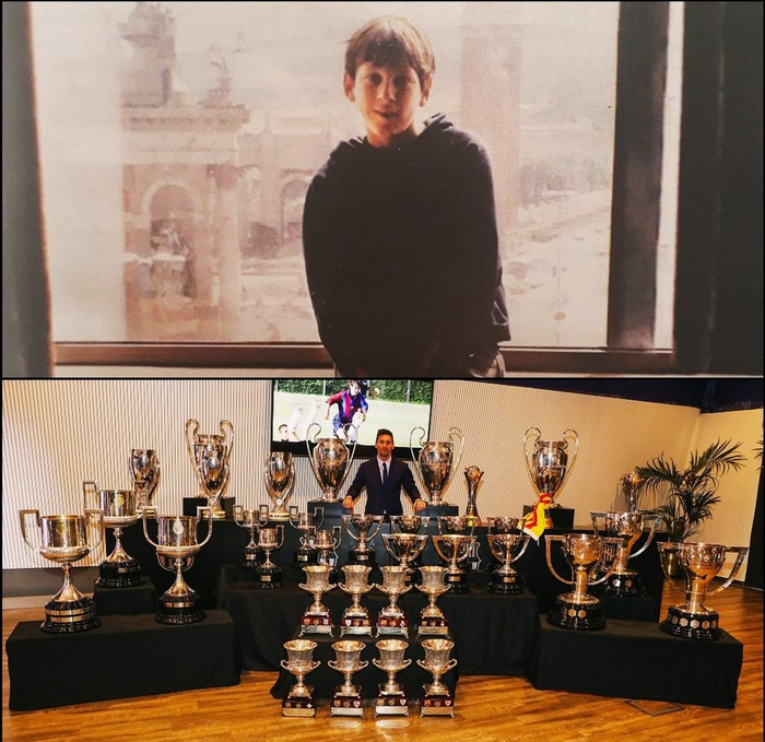 梅西巴萨首照与告别照对比引热议