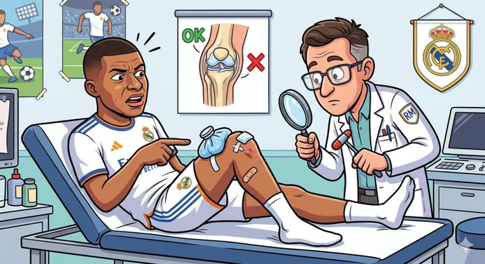 皇马队医误查姆巴佩右膝引争议 球员被迫回法求